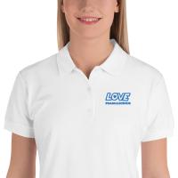 LOVE foamalicious Embroidered Women's Polo Shirt - Foam machine