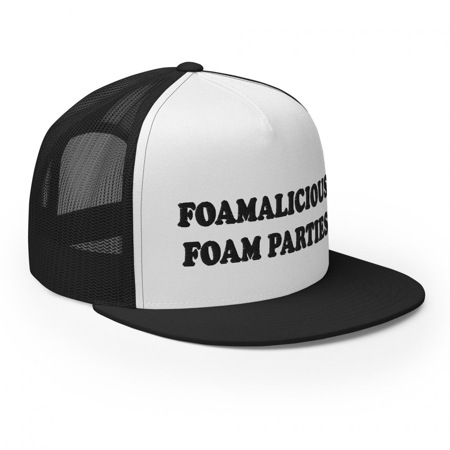Foamalicious Foam Parties Trucker Cap Foam machine sales, foam party