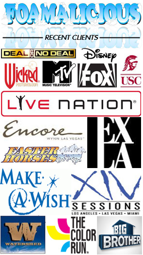 Foam party client logos